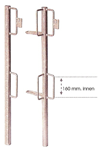 Ständer aus Stahlrohr feuerverzinkt
